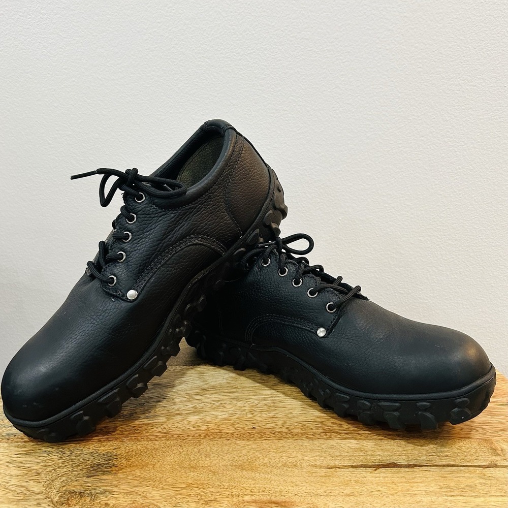 Lehigh Black Leather Oxford shoes steel toe LEHI002 Men's 13 D Electrical EH